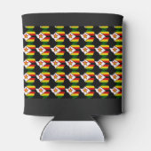 ZIMBABWE Flag Monogram Patriotic Dosenkühler (Rückseite)