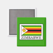 Zimbabwe Magnet (Vorderseite/Rückseite)