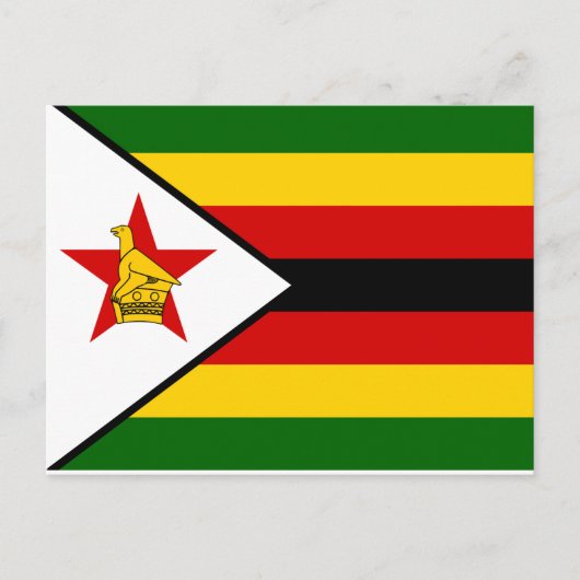 Zimbabwe National World Flag Postkarte (Vorderseite)
