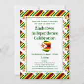ZIMBABWE UNABHÄNGIGKEIT FEIERSCHAFT Simbabwische F Einladung (Vorderseite)