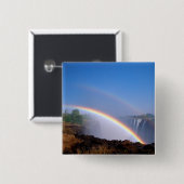 Zimbabwe, Victoria Falls National Park.Doppelt Button (Vorne & Hinten)