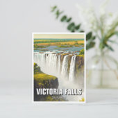 Zimbabwe Victoria Falls Travel Postkarte (Stehend Vorderseite)