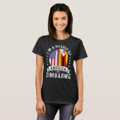 Zimbabwean American Patriot Grown Flag Humor T-Shirt (Vorne ganz)