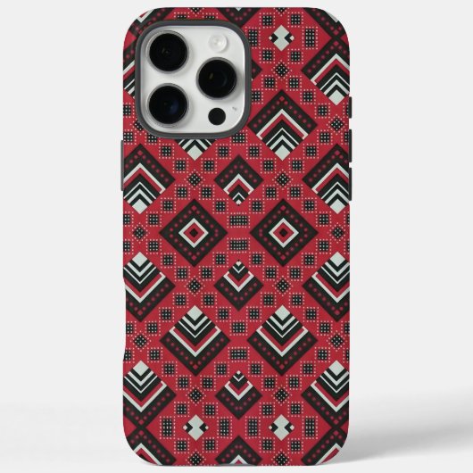 Zimbabwean Retso African Retro Mudcloth Print Case-Mate iPhone Hülle (Rückseite)