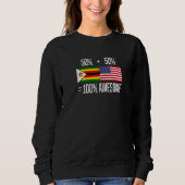Zimbabwean Roots Zimbabwe Zimbabwean American Sweatshirt (Vorderseite)