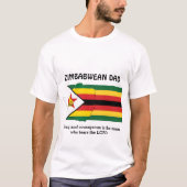 ZIMBABWEAN VATER Starker Mut Personalisiert T-Shirt (Vorderseite)