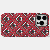 Zimbabwischer Retso-afrikanischer Retro-Mudcloth-D Case-Mate iPhone Hülle (Rückseite (Horizontal))