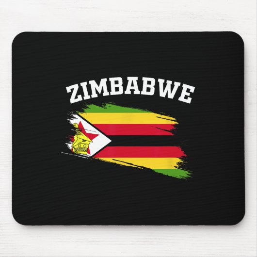 Zimbwe-Souvenirs Harare Urlaub Afrika Simbabwer C Mousepad (Vorne)