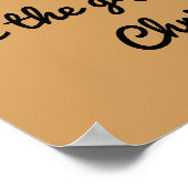 Zimmer 6:23 Gelber und schwarzer Kanarienvogel Poster (Ecke)