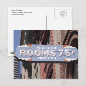 Zimmer 75 Cent Postkarte (Vorne/Hinten)