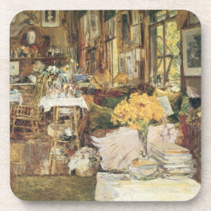 Zimmer der Blumen von Childe Hassam, Vintage Fine  Getränkeuntersetzer