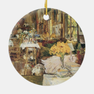 Zimmer der Blumen von Childe Hassam, Vintage-Fine- Keramik Ornament