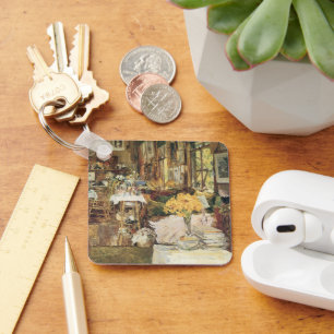 Zimmer der Blumen von Childe Hassam, Vintage-Fine- Schlüsselanhänger