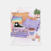 ZIMMER EINES PHANTASTISCHEN TIERES , MÄDCHEN , MAK FLEECEDECKE (Vorderseite)