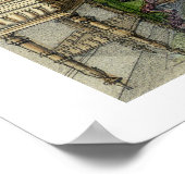 Zimmer im Renaissancestil (Farblitho) Poster (Ecke)