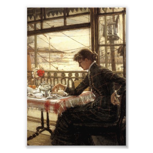 Zimmer mit Blick auf den Hafen Fotodruck (Vorne)