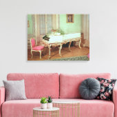 Zimmer mit Cembalo Leinwanddruck (Insitu (Wohnzimmer))