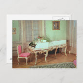Zimmer mit Cembalo Postkarte (Vorne/Hinten)