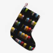 ZIMMER MIT FARBTÜREN KLEINER WEIHNACHTSSTRUMPF (Vorderansicht (hängend))