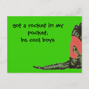 Zimmer und Julie Postkarte