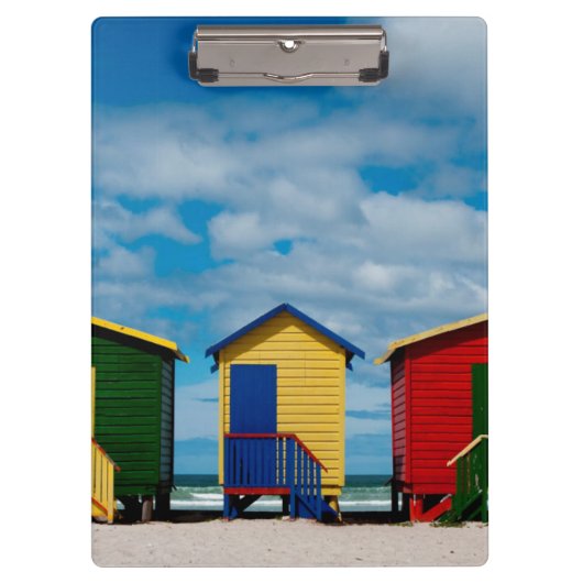 Zimmer wechseln. Muizenberg Beach, Kapstadt Klemmbrett (Vorderseite)