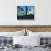 Zimmeransicht von Dallas Skyline, Texas Leinwanddruck (Insitu (Schlafzimmer))