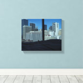 Zimmeransicht von Dallas Skyline, Texas Leinwanddruck (Insitu (Holzboden))