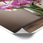 Zimmerdekor Fresh Orchid Blume Bouquet Poster (Ecke)