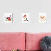 Zimmerdekor für personalisierte Kinderzimmer - Lan Bilderwand Sets (Wohnzimmer)