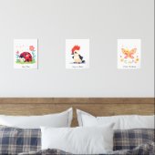 Zimmerdekor für personalisierte Kinderzimmer - Lan Bilderwand Sets (Schlafzimmer)