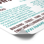 Zimmerdesign, Fenster & Türen Fitter Company Poster (Ecke)