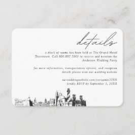 Zimmerdetails des St Augustine Wedding Hotels Begleitkarte