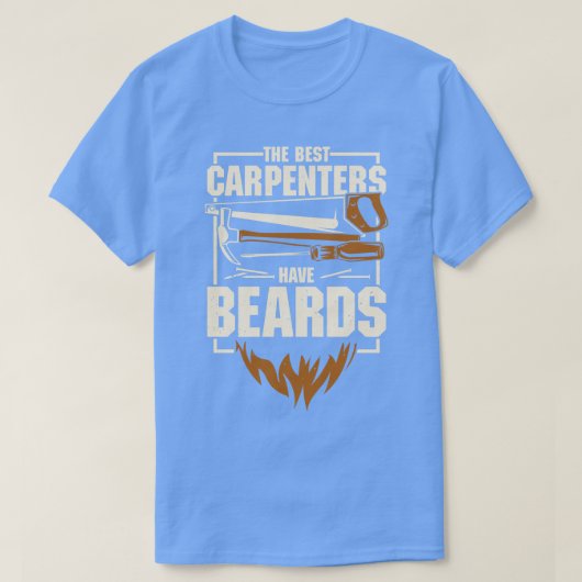Zimmerei Bart Bärtiger Zimmermann Geschenk T-Shirt (Design vorne)