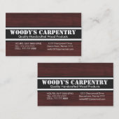 Zimmerei Visitenkarte (Vorne/Hinten)