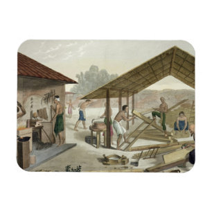 Zimmerei-Werkstatt in Kupang, Timor, überziehen 6 Magnet