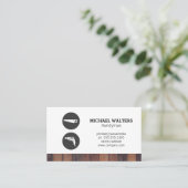 Zimmereinrichtung | Bauarbeiter Visitenkarte (Stehend Vorderseite)