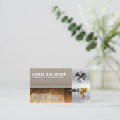 Zimmereinrichtung | Zuhause Innenarchitektur Visitenkarte (Stehend Vorderseite)