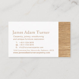Zimmereitischler-Holz-Visitenkarte Visitenkarte