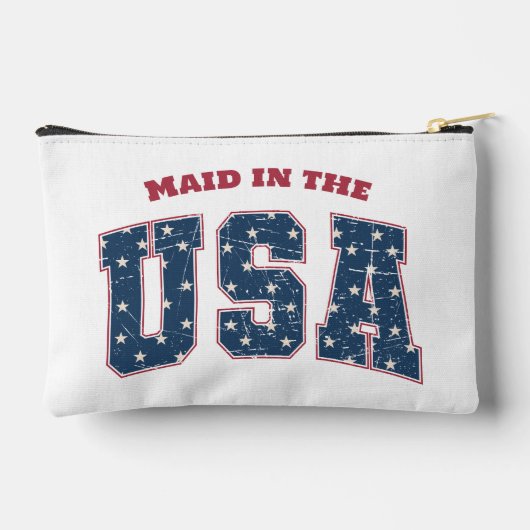 Zimmermädchen in den USA, Junggeselinnen-Abschied Zubehörtasche (Rückseite)