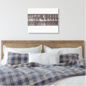 Zimmermädchen wirft einen Eimer Wasser, Platte 404 Leinwanddruck (Insitu (Schlafzimmer))