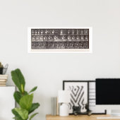 Zimmermädchen wirft einen Eimer Wasser, Platte 404 Poster (Heimbüro)