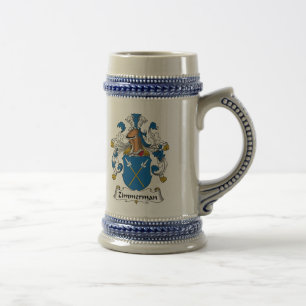 Zimmerman Familienwappen Bierglas