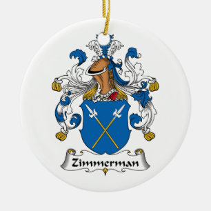 Zimmerman Familienwappen Keramik Ornament