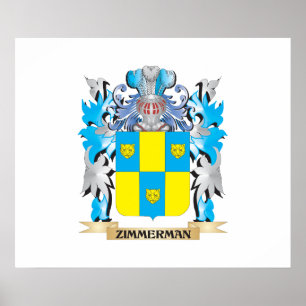 Zimmerman-Wappen - Familienwappen Poster