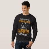 Zimmermann für Holzarbeiter und Holzfäller Sweatshirt (Vorne ganz)