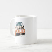 Zimmermann Geschenk für Holzbearbeiter Kaffeetasse (Vorderseite Links)