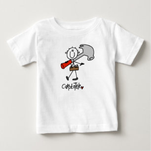 Zimmermann mit Hammer Baby T-shirt