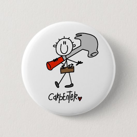 Zimmermann mit Hammer Button (Vorderseite)