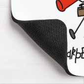 Zimmermann mit Hammer Mousepad (Ecke)
