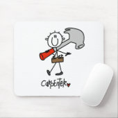 Zimmermann mit Hammer Mousepad (Mit Mouse)